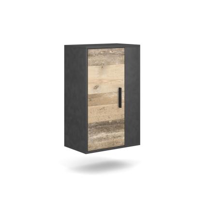 Olohuoneen seinäkokonaisuus BRICK, ruskea/musta