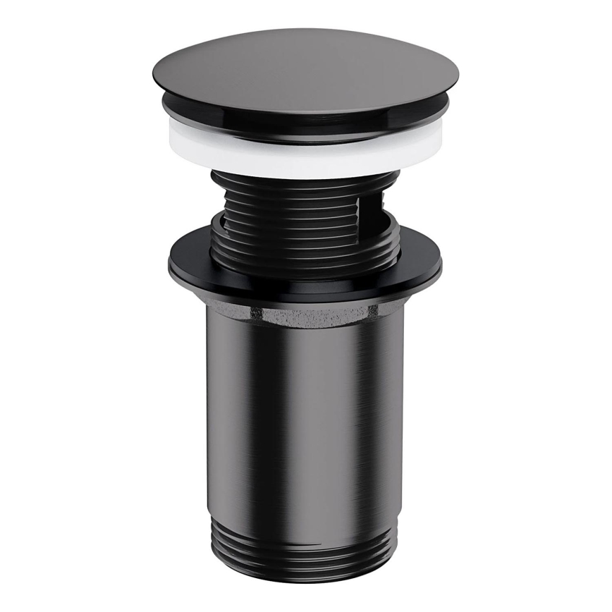 OMNIRES A706AT - Altaan jäte CLICK-CLACK halkaisija 6,6 cm harjattu antrasiitti
