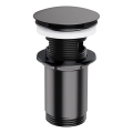 OMNIRES A706AT - Pesuallashana CLICK-CLACK ulosotto pr. 6,6 cm harjattu antrasiitti