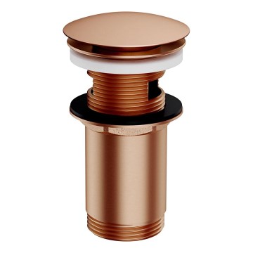 OMNIRES A706CPB - Altaan jäte CLICK-CLACK halkaisija 6,6 cm harjattu kupari
