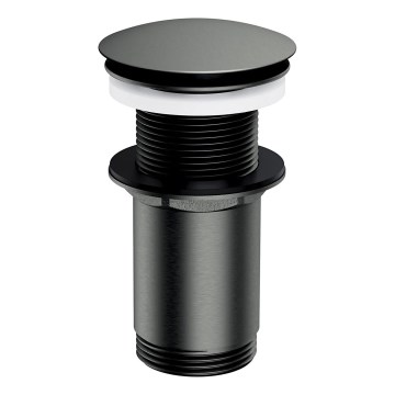 OMNIRES A716GR - Altaan jäte CLICK-CLACK halkaisija 6,6 cm harjattu grafiitti