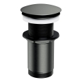OMNIRES A716GR - Pesuallapannan CLICK-CLACK-viemäri, halkaisija 6,6 cm, harjattu grafiitti