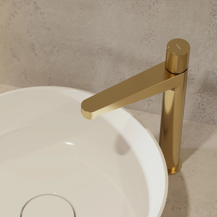 OMNIRES CT8012GLB - Altaan hana CONTOUR 31,2 cm maa kulta