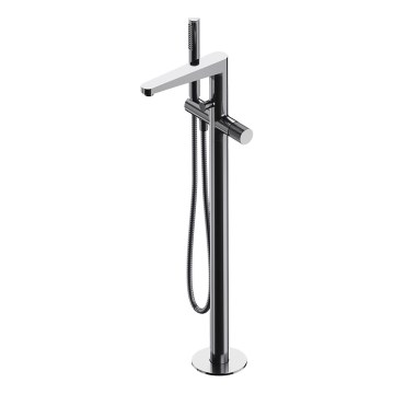 OMNIRES CT8033CR - Vapaa seisova kylpyammesetti CONTOUR - kiiltävä kromi