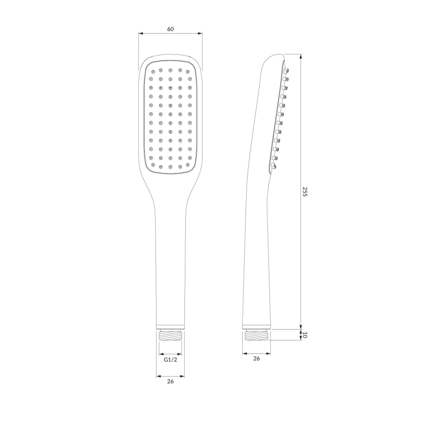 OMNIRES HUDSONX-PCR - Suihkusetti HUDSONX kiiltävä kromi