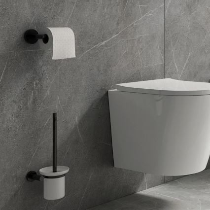 OMNIRES MP60510BL - WC-paperin pidike MODERN PROJECT matta musta