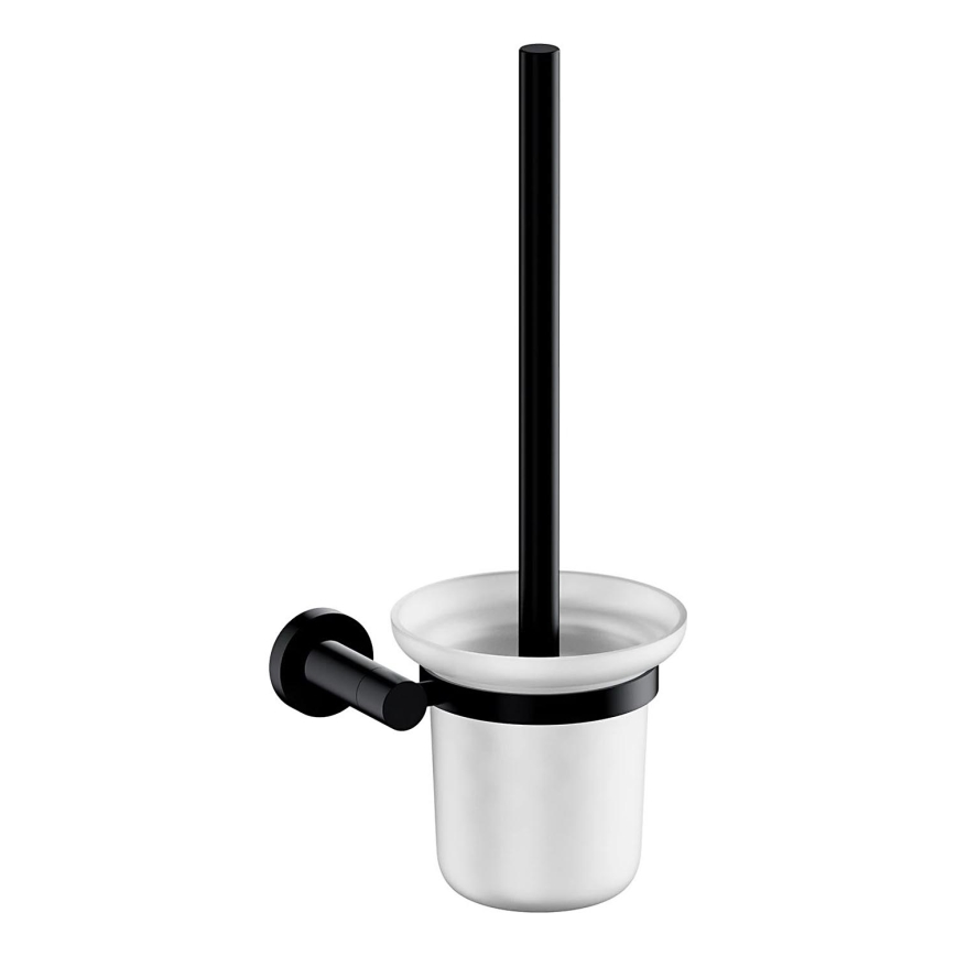 OMNIRES MP60620BL - Seinälle kiinnitettävä wc-harja MODERN PROJECT matta musta