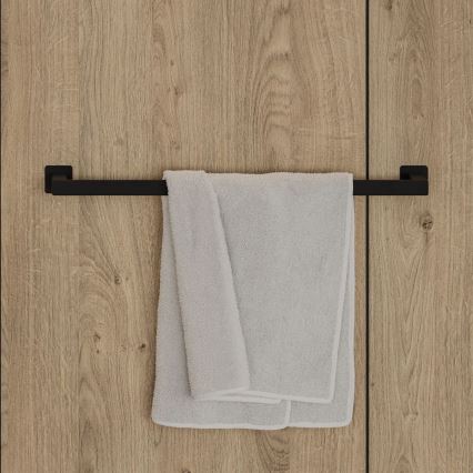 OMNIRES NL80216BL - Seinäpyyhepidike NELSON 62 cm matta musta