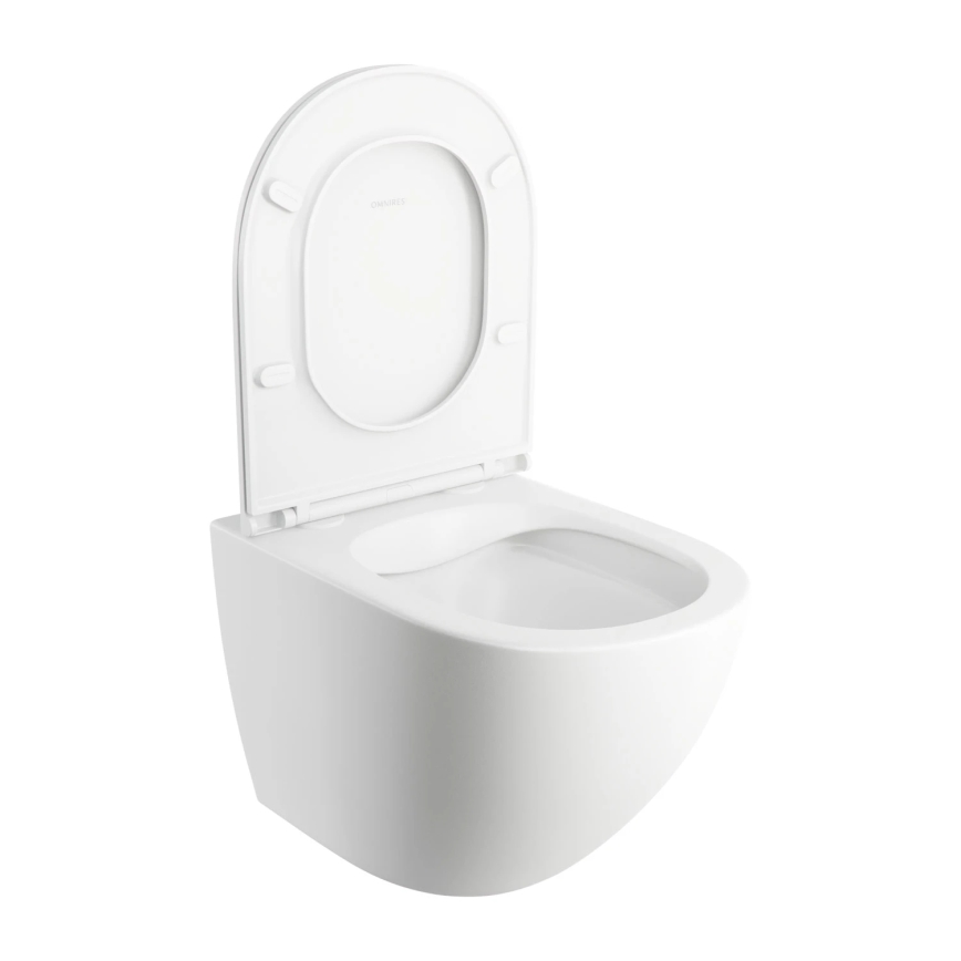 OMNIRES OTTAWAMWBM - Seinä wc-istuimella SoftClose OTTAWA keramiikka/mattavalkoinen
