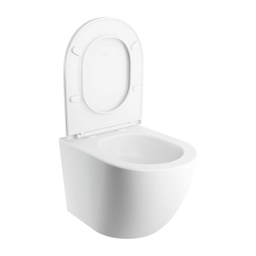OMNIRES OTTAWASPXMWBM - Seinä wc-istuimella SoftClose OTTAWA keramiikka/mattavalkoinen
