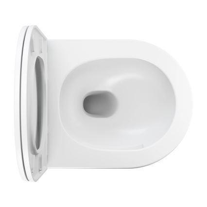 OMNIRES OTTAWASPXMWBM - Seinä wc-istuimella SoftClose OTTAWA keramiikka/mattavalkoinen