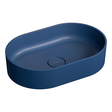 OMNIRES OVOUNMB - Työtasoallas OVO 55x36 cm dolomiitti/matta keskiyön sininen
