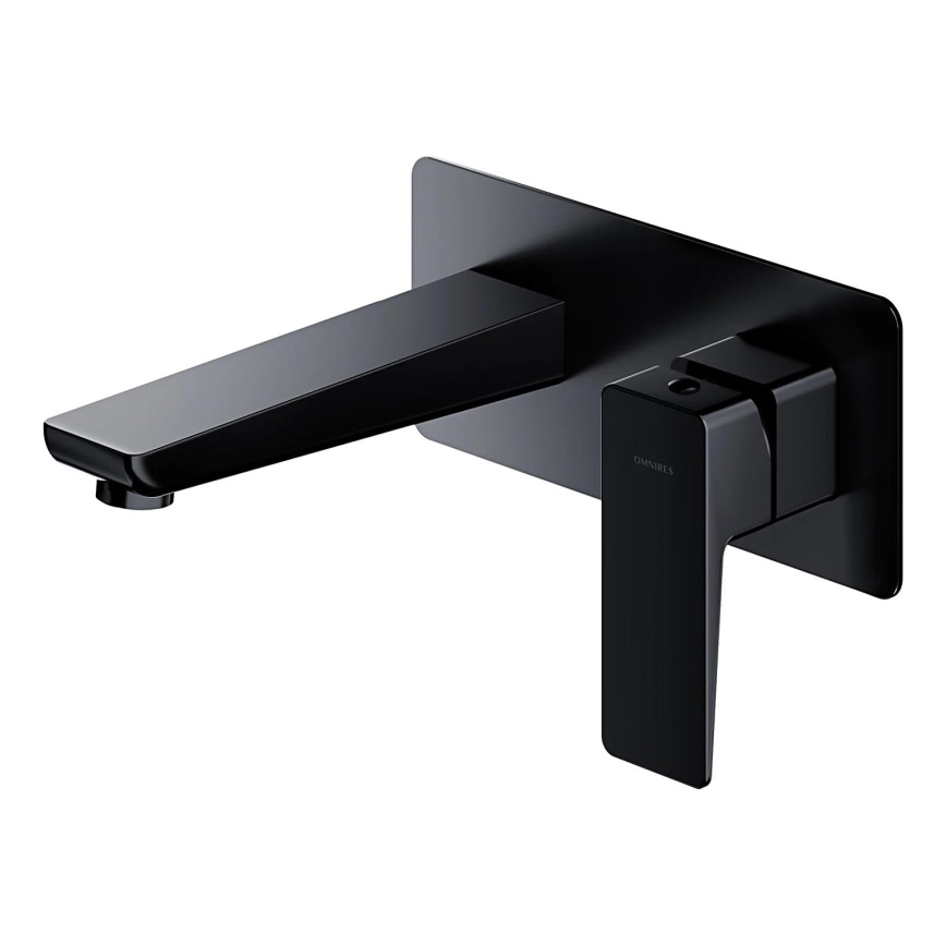 OMNIRES PM7415BL - Pesuallashana piiloasennukseen PARMA matta musta