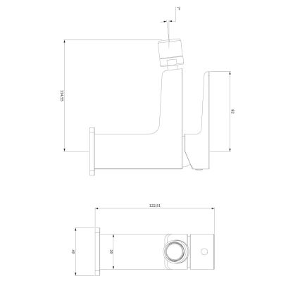 OMNIRES PM7420BL - Bidee-hana PARMA 12,25 cm matta musta