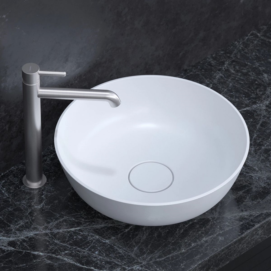 OMNIRES Y1212NI - Altaan hana Y 30,8 cm harjattu nikkeli