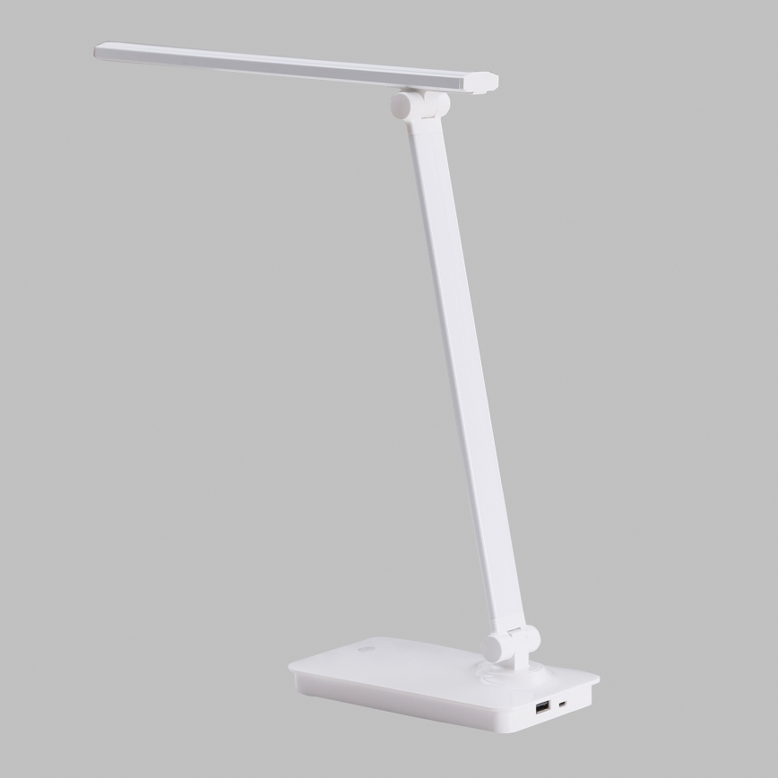 ONLI - LED-himmennettävä kosketuspöytävalaisin USB portem DESKI LED/7W/230V 4000K valkoinen