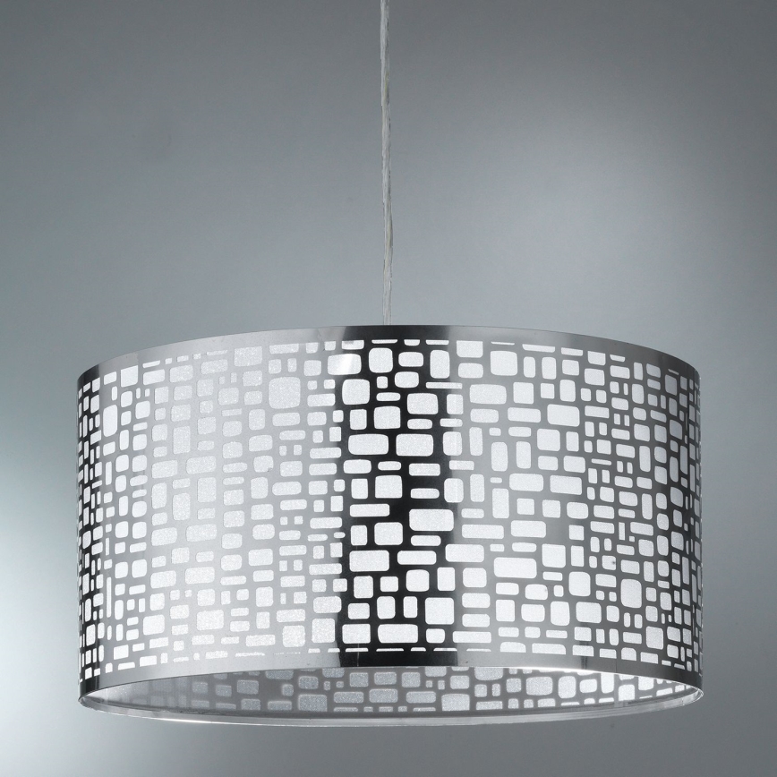 ONLI - Kattokruunu johdossa BRUCE 1xE27/15W/230V halkaisija 45 cm mattakromi