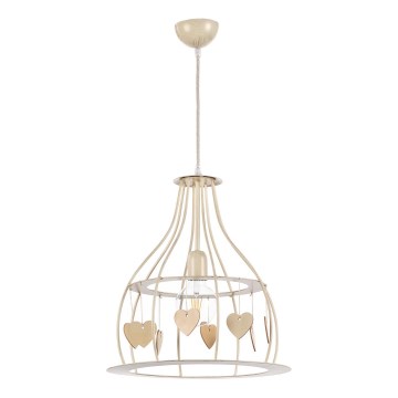 ONLI - Kattokruunu johdossa LEONILDE 1xE27/15W/230V beige