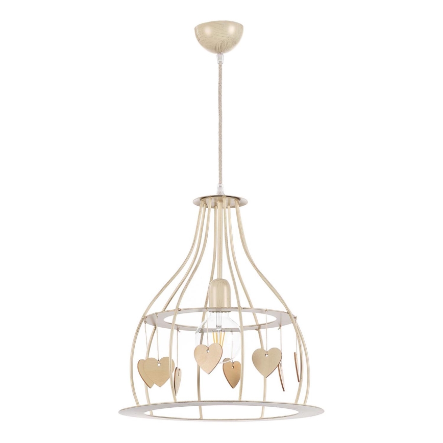 ONLI - Kattokruunu johdossa LEONILDE 1xE27/15W/230V beige