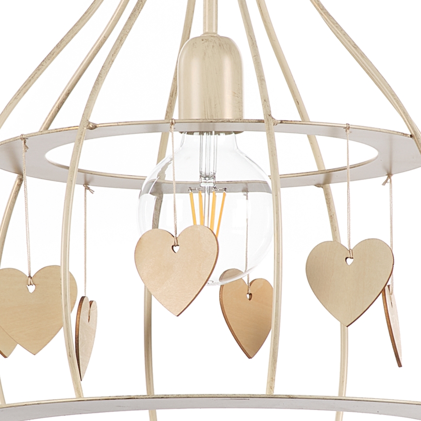 ONLI - Kattokruunu johdossa LEONILDE 1xE27/15W/230V beige