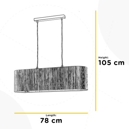 ONLI - Kattokruunu johdossa MADU 2xE27/22W/230V