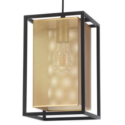 ONLI - Kattokruunu johdossa MALIK 1xE27/22W/230V kulta/musta