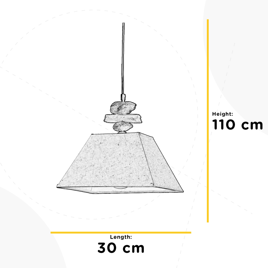 ONLI - Kattokruunu johdossa SEREGON 1xE27/22W/230V