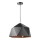 ONLI - Kattokruunu johdossa YONG 1xE27/22W/230V musta halkaisija 46 cm