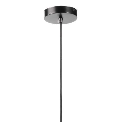 ONLI - Kattokruunu johdossa YONG 1xE27/22W/230V musta halkaisija 46 cm
