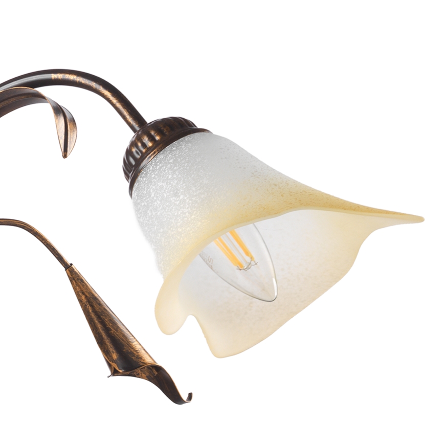 ONLI - Kattokruunu ketjussa LUCREZIA 3xE14/6W/230V pronssi