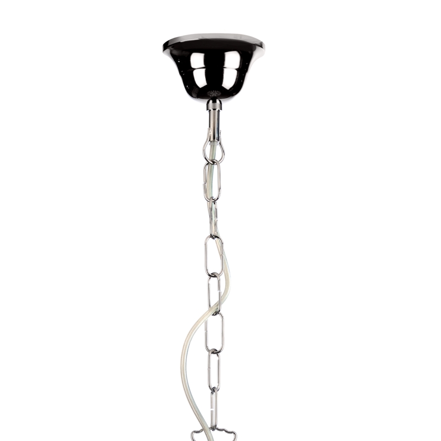 ONLI - Kattokruunu ketjussa PIOGGIA 1xE27/22W/230V kiiltävä kromi