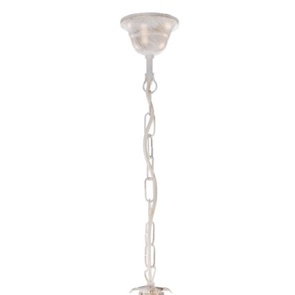 ONLI - Kattokruunu ketjussa TERESA 5xE14/6W/230V valkoinen