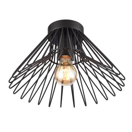 ONLI - Kattovalo DUCCIO 1xE27/22W/230V halkaisija 30 cm musta