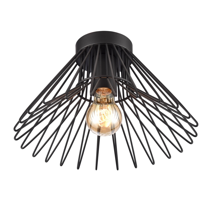 ONLI - Kattovalo DUCCIO 1xE27/22W/230V halkaisija 30 cm musta