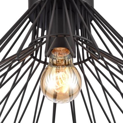ONLI - Kattovalo DUCCIO 1xE27/22W/230V halkaisija 30 cm musta