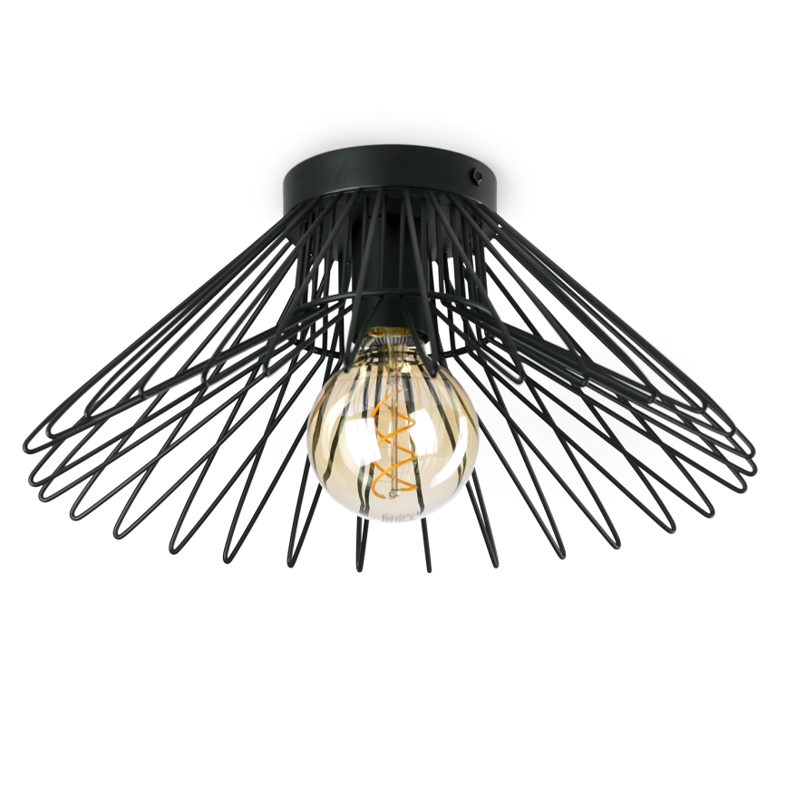 ONLI - Kattovalo DUCCIO 1xE27/22W/230V halkaisija 40 cm musta
