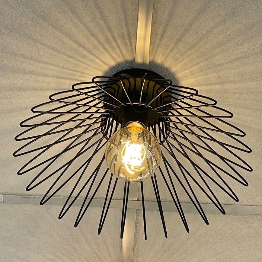 ONLI - Kattovalo DUCCIO 1xE27/22W/230V halkaisija 40 cm musta