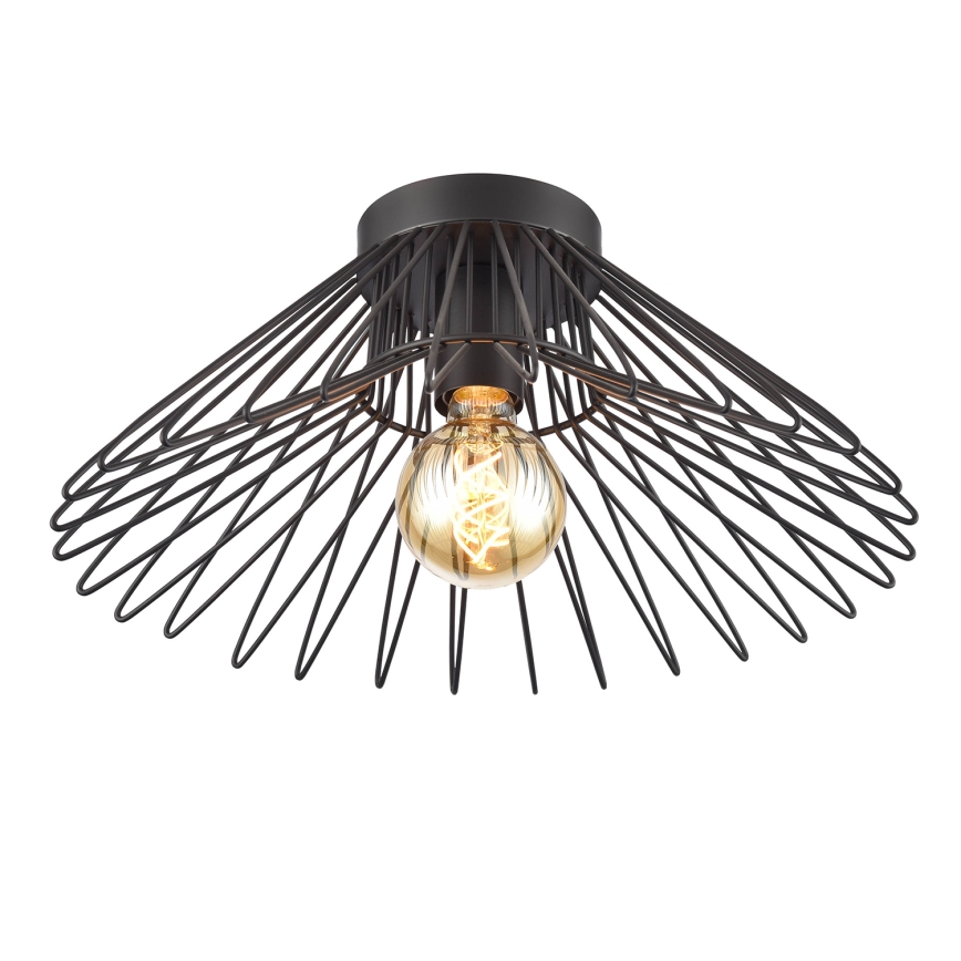 ONLI - Kattovalo DUCCIO 1xE27/22W/230V halkaisija 60 cm musta