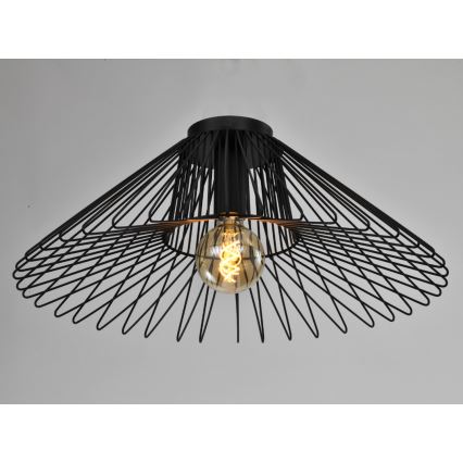 ONLI - Kattovalo DUCCIO 1xE27/22W/230V halkaisija 60 cm musta