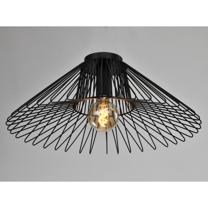 ONLI - Kattovalo DUCCIO 1xE27/22W/230V halkaisija 60 cm musta