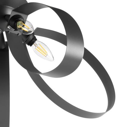 ONLI - Kattovalo SERENA 5xE14/6W/230V musta