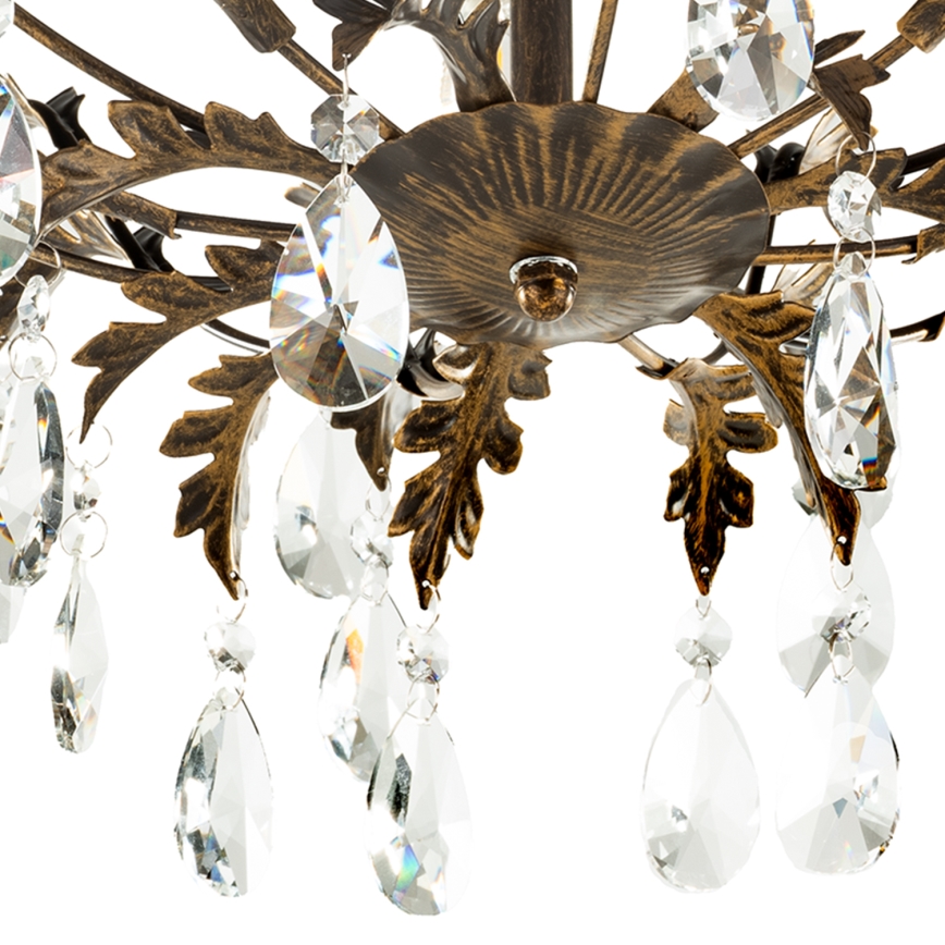 ONLI - Katto­valaisin TERESA 3xE14/6W/230V pronssinvärinen