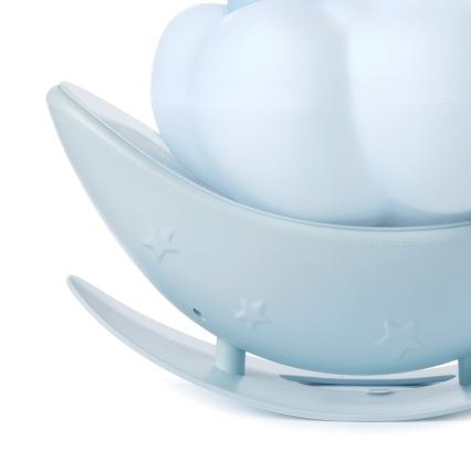 ONLI - Ladattava LED-lastenyövalo NUVOLINA LED/2,5W/5V 300 mAh koira/sininen