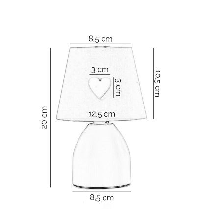ONLI - Lasten lamppu TITTA 1xE14/6W/230V 20 cm vaaleanpunainen