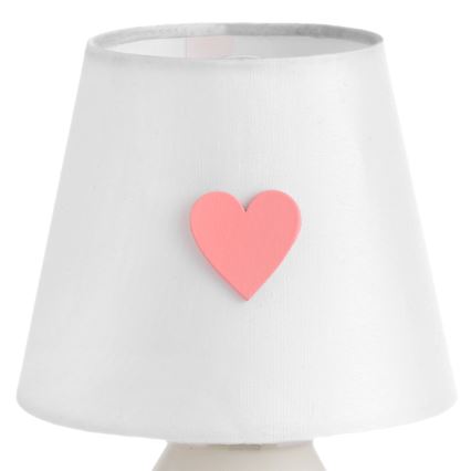 ONLI - Lasten pöytävalaisin TITTA 1xE14/6W/230V 20 cm valkoinen