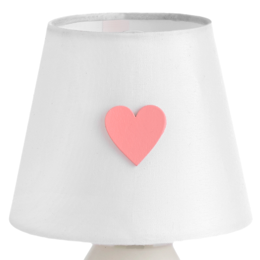 ONLI - Lasten pöytävalaisin TITTA 1xE14/6W/230V 20 cm valkoinen