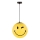 ONLI - Lasten riippuvalaisin johdolla SMILEY 1xE27/15W/230V keltainen