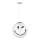 ONLI - Lasten riippuvalaisin vaijerilla SMILEY 1xE27/15W/230V valkoinen