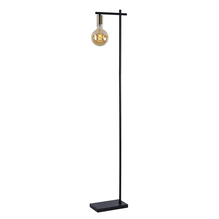 ONLI - Lattialamppu CROSS 1xE27/22W/230V musta/messinki