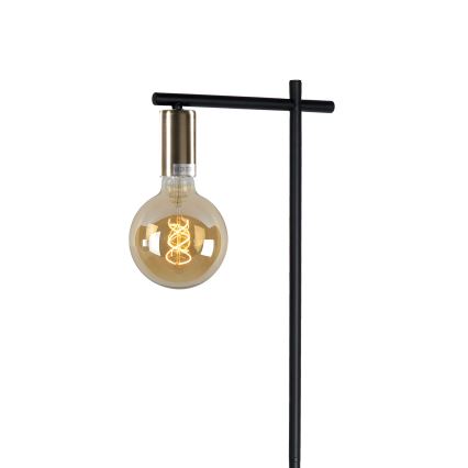 ONLI - Lattialamppu CROSS 1xE27/22W/230V musta/messinki